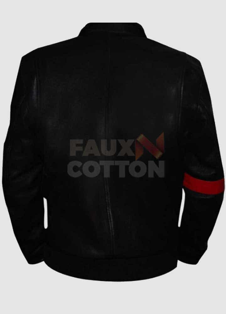 Amr Waked Lucy Pierre Del Rio Police Leather Jacket